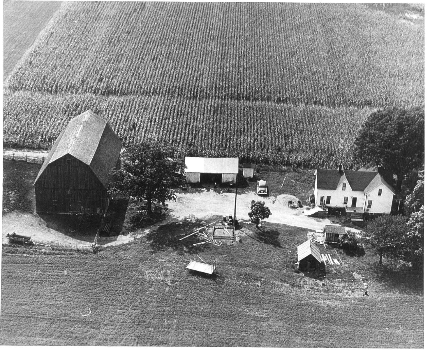 NRF005 Norman Road farm aerial view