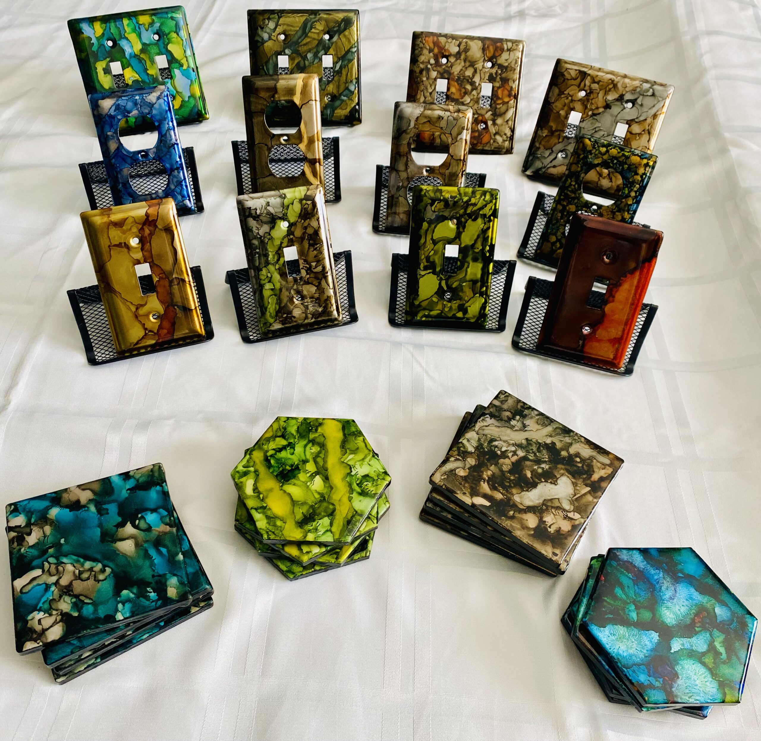 Wall Plate and Coasters