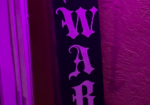 Double sided welcome/beware sign